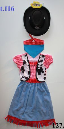 Costume Cowboy - fille t. 116