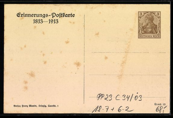 Ganzsachen: Ganzsache PP23 C34 /03: Leipzig, Völker – Gebraucht aus Berlin von bartko-reher 1