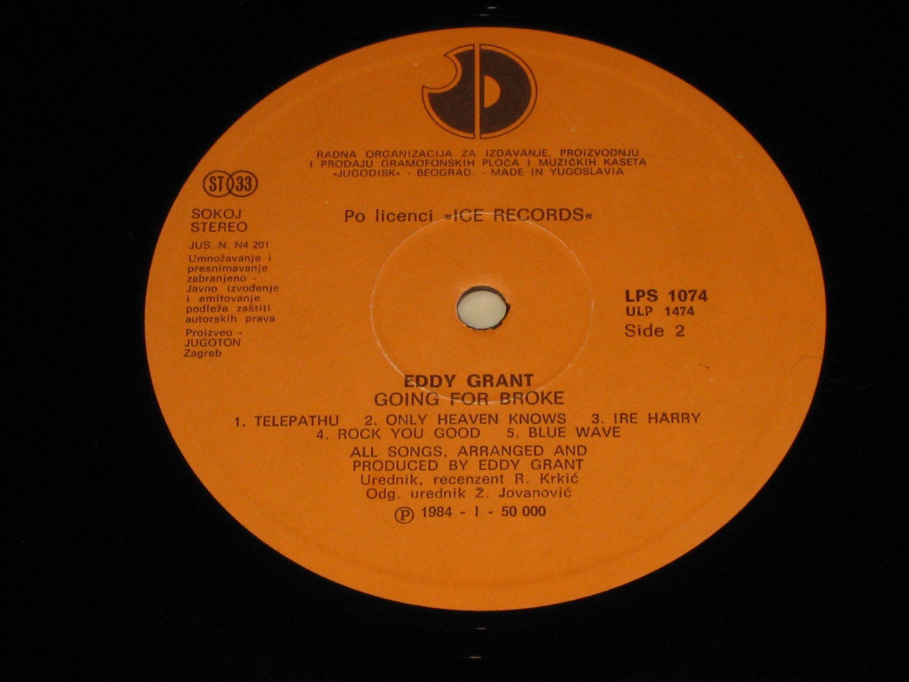 Dischi in vinile: LP - EDDY GRANT - GOING FOR BROKE – Usato da Steckborn venduto da Quo7 2