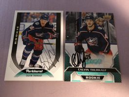 Thurkauf HC Lugano EVZ NHL Hockey Card signiert
