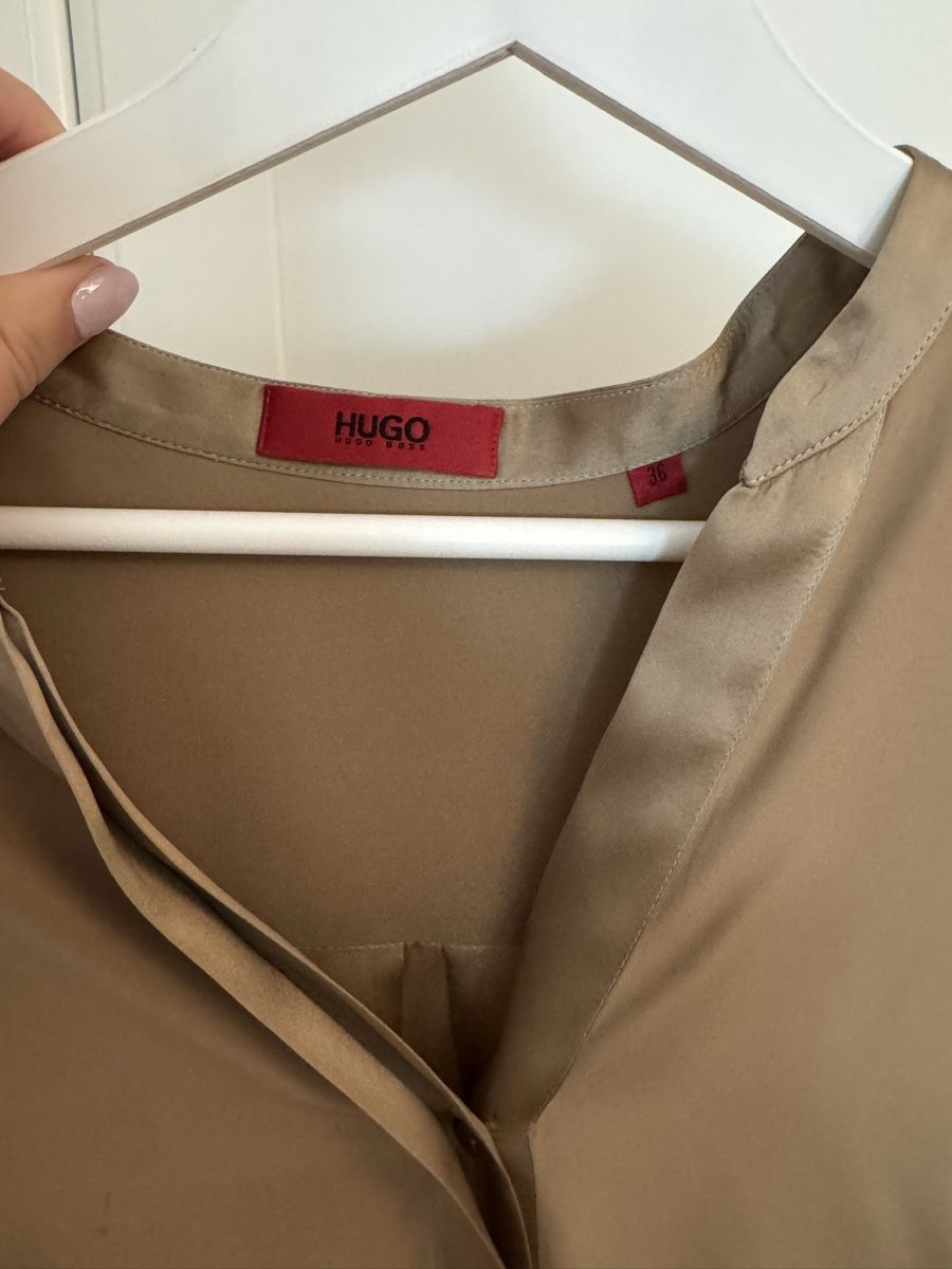 Hugo Boss Camicette: Hugo Boss Bluse Damen Grösse 36 beige Fleck – Usato da Zürich venduto da sop_5gg8 3