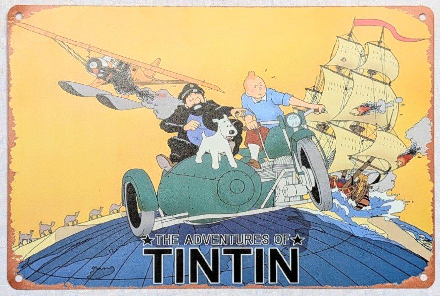 Insegne: Tintin -  Blech Schild - 30cm x 20cm – Nuovo (secondo la descrizione) da Wängi venduto da ABIZONE-86