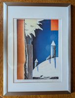 Lithographie originale de Marcel Dorthe, sous cadre