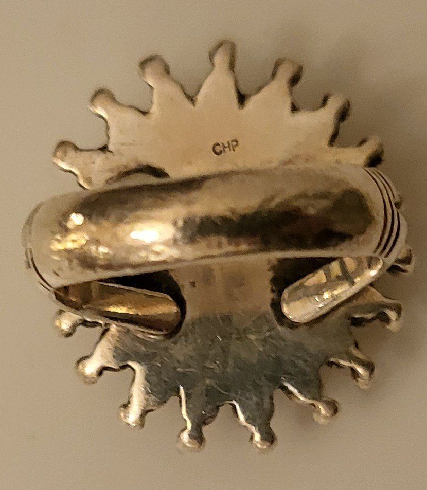 Anelli: Wunderschöne Vintage Ring, Silber mit rotem Stein – Usato da Basel venduto da sci_67ms 1