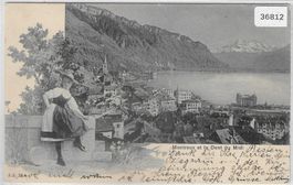 Montreux et la Dent du Midi -Tracht costume