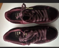 Puma Fenty by Rihanna Sneaker Gr. 36.5 Samt Bordeaux Top