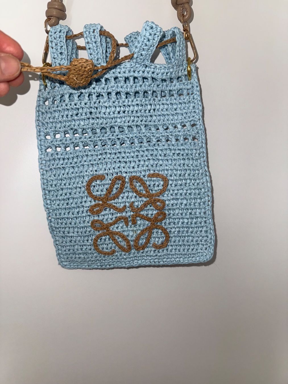 Borse da donna: Tasche aus Raffiabast Umhängetasche handgestrikt – Nuovo (secondo la descrizione) da Buchrain venduto da nat_pl5p 3