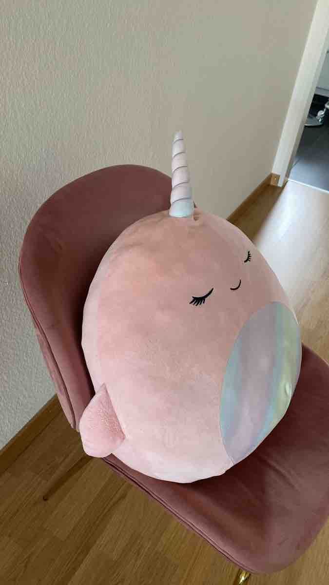 Squishmallows Giocattoli: Squishmallows Narwal rosa neuwertig – Usato da Hünenberg venduto da Sumueller 1