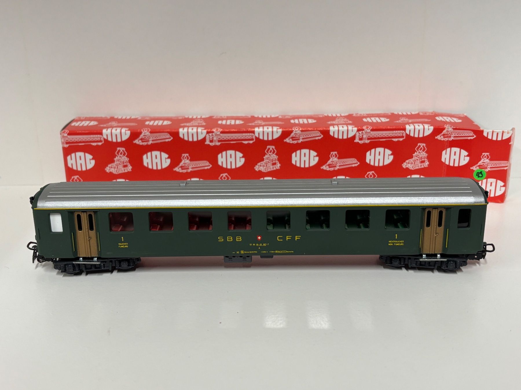 Hag Modellini di ferrovie: HAG H0 SBB 1.Kl – Usato da Geroldswil venduto da TopTrain54
