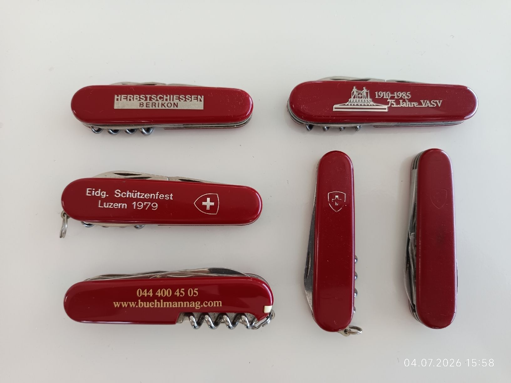 Couteaux de poche: Sackmesser 6 Stück – D'occasion à Bergdietikon par Riviera83