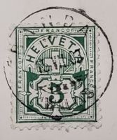 Schweiz Helvetia / Kreuz/Wertziffermarke 65B grün / 1903