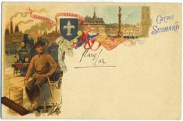 Carte postale ancienne cacao Suchard. Vers 1900