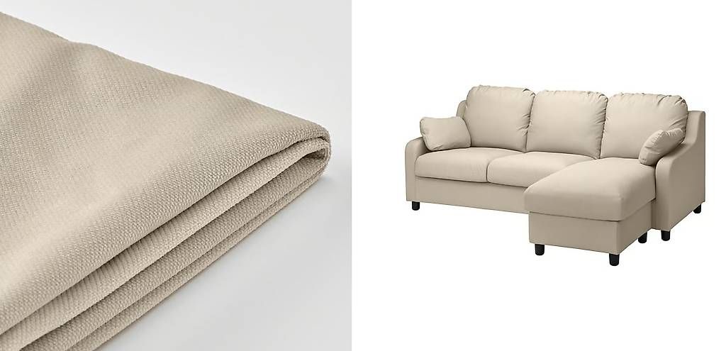 Divani: VINLIDEN Bezug 3er-Sofa / Hakebo beige – Usato da Basel venduto da art_prk8