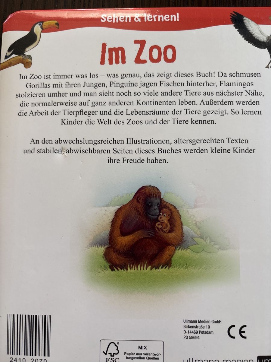 Libri: Kinder Buch. Im Zoo – Usato da Dübendorf venduto da S1973E 1