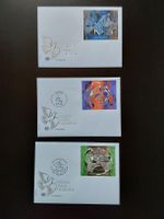 Erni Hans. UNO  FDC 3x zusammen.