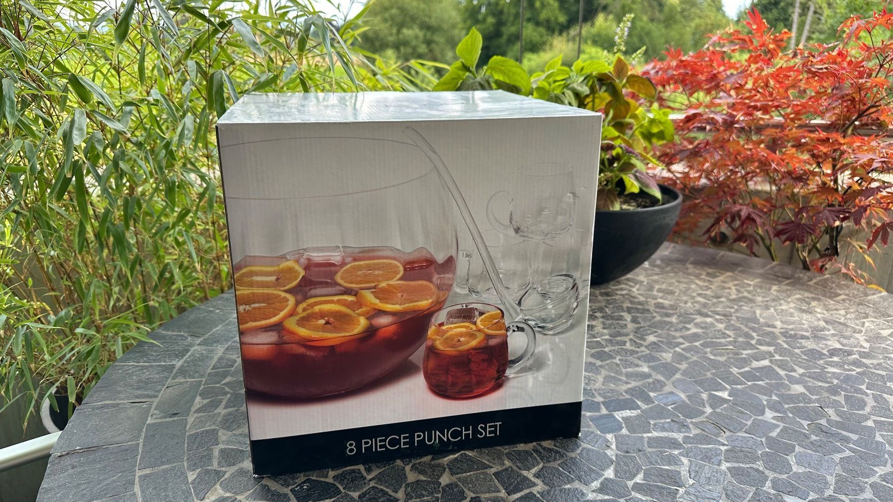 Set di piatti: 8-teiliges Punsch-Set – Nuovo e nell'imballaggio originale da Feldbrunnen venduto da Bottleslinger