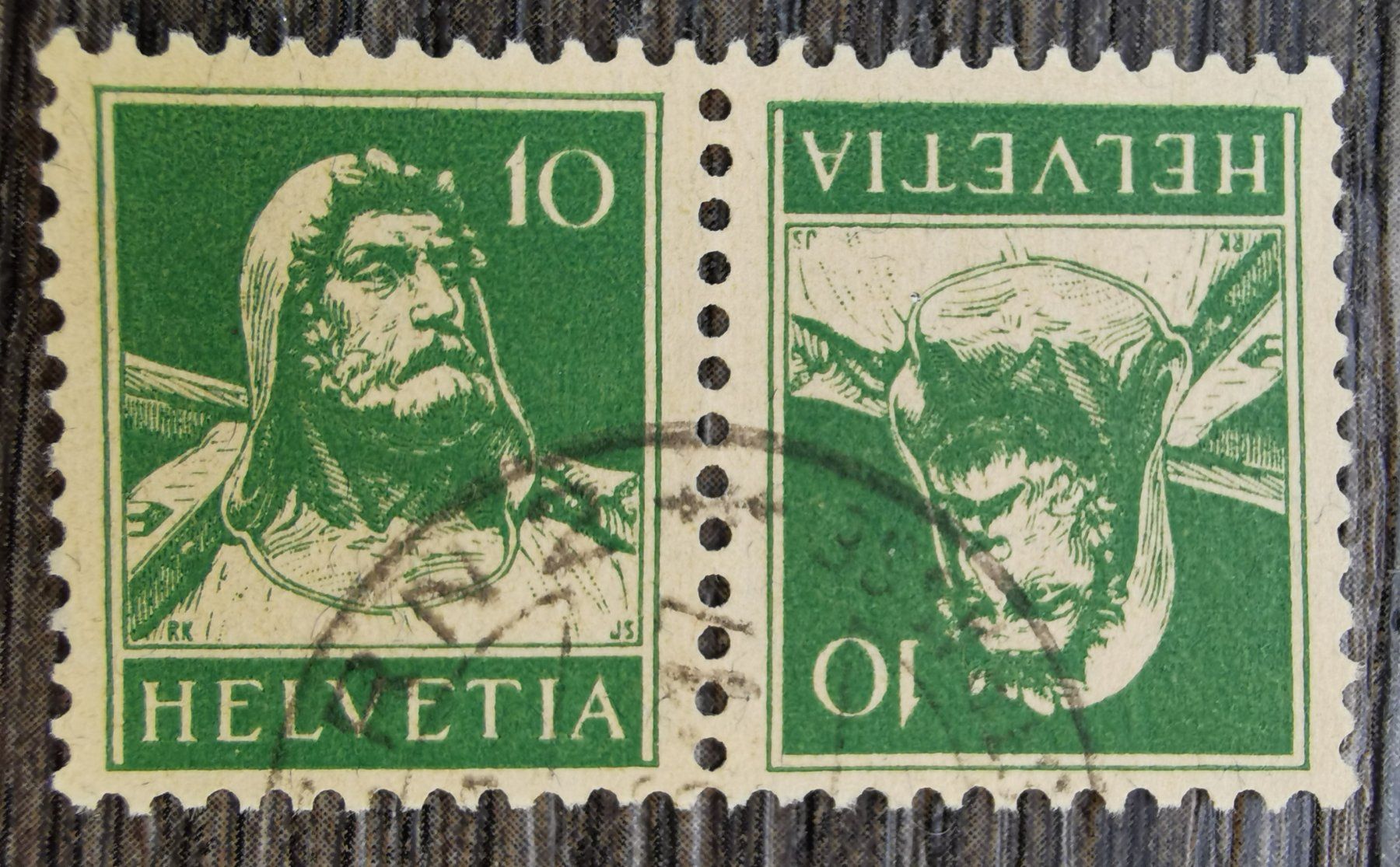 Tutti i francobolli: TR107 Timbre Suisse Oblitere 19xx – Usato da Cousset venduto da Patrick_Collections