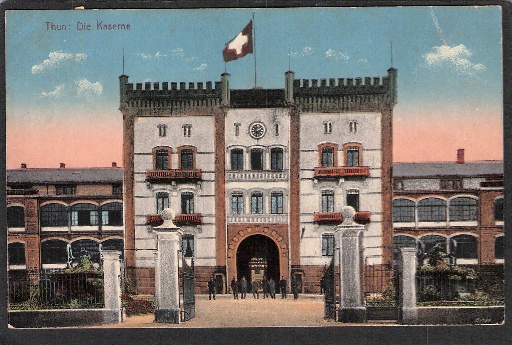 Cartoline postali: AK Militär Thun Kaserne – Usato da Reichenburg venduto da ibiza18
