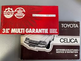 Toyota Celica RA40 Garantieheft / Betriebsanleitung