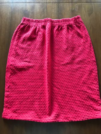 Roter Sommerrock strukturiert | Bund 29 cm