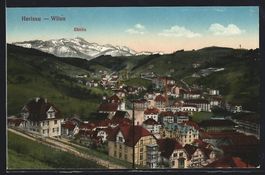AK Herisau, Ortsansicht mit Säntis