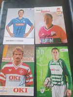 Bundesliga - 4 signierte Autogrammkarten - Set