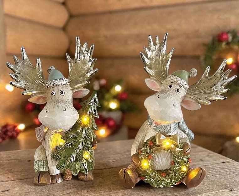 Tutte le decorazioni: Weihnachtsdeko Deko Elch LED Weihnachtskranz 23cm – Nuovo e nell'imballaggio originale da Oensingen venduto da Liquidations-Shop 2