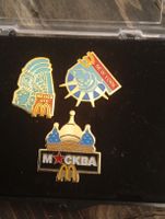 3 McDonald's Pins Mexico New York Moskau Set gut erhalten.