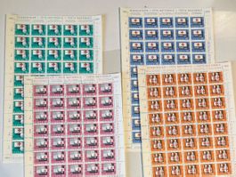 4 Bogen Pro Partia 1963 tadellos postfrisch **