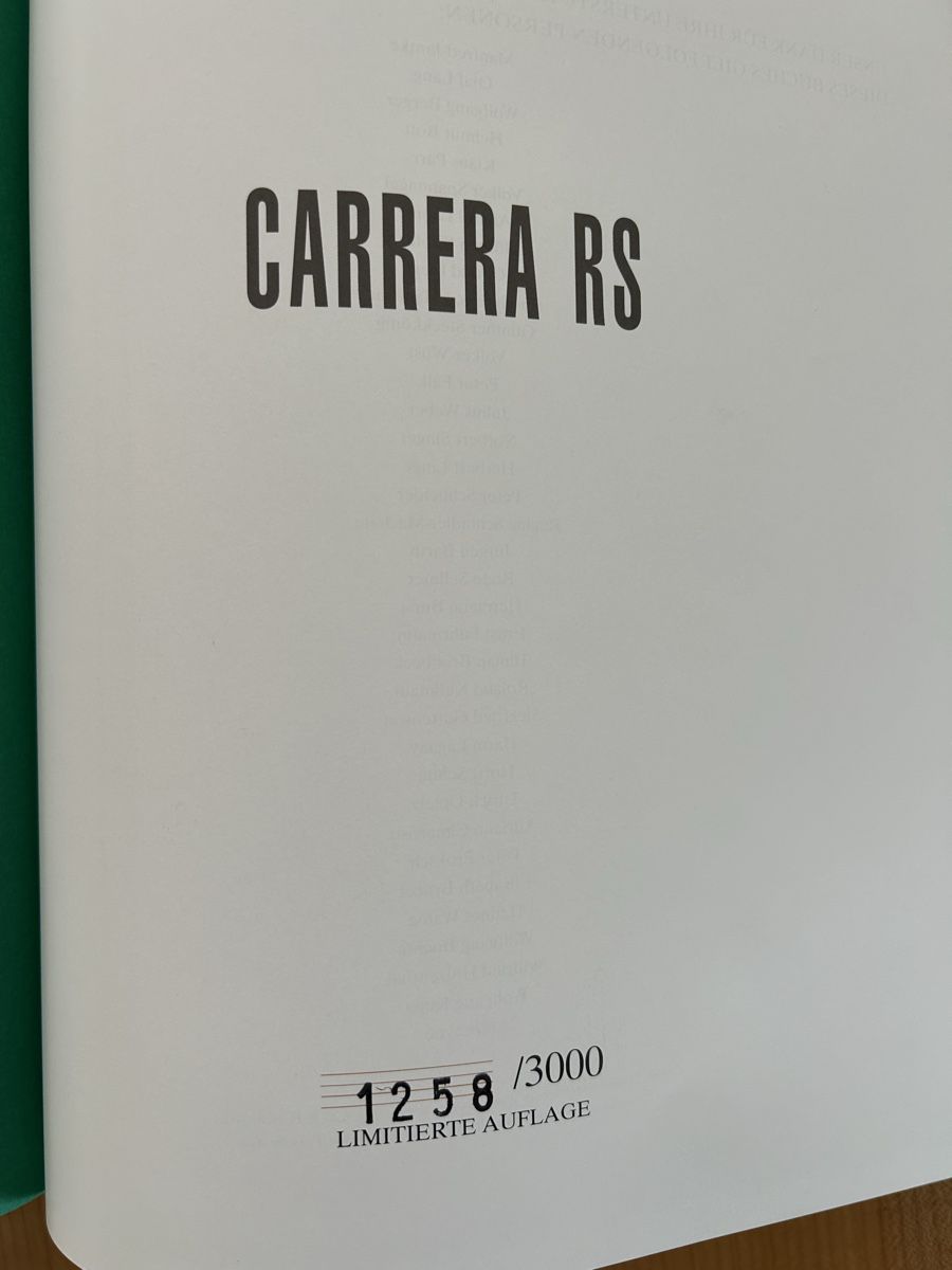 Libri: Porsche RS Buch Limitiert 1992 – Nuovo (secondo la descrizione) da Weinfelden venduto da Tg15229 2