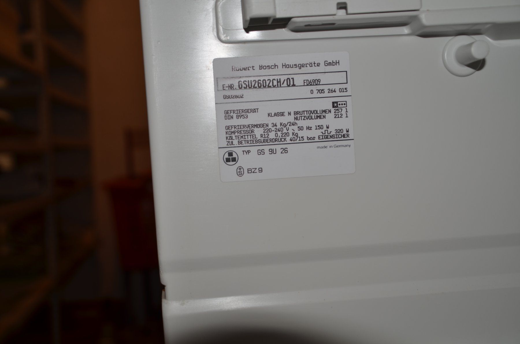 Bosch Gefrierschrank: Tiefkühler Bosch – Gebraucht aus Bülach von Simbimbi 2