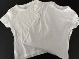 2er Set weisse T-Shirts H&M Grösse 98/104 NEU