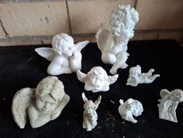 8 Engel Figuren Dekofiguren Konvolut guter Zustand