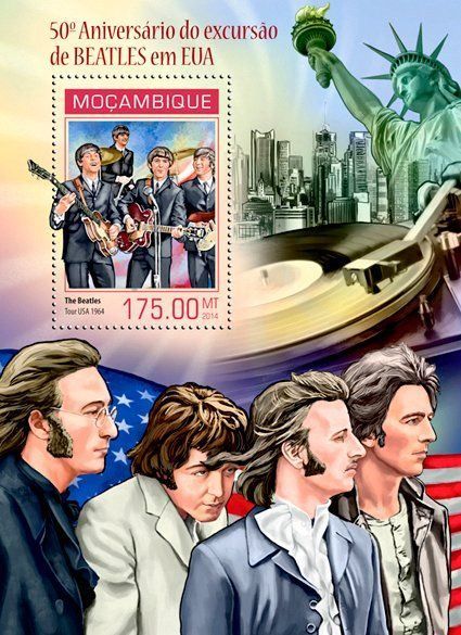 Tutti i francobolli: Block "The Beatles". Mosambik. – Nuovo e nell'imballaggio originale da Basel venduto da Butsch5