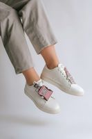 Baskets blanches customisées - taille 41