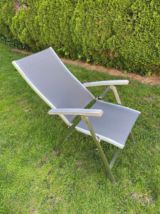 2 x Garten Hochlehner Stühle Edelstahl Marke Zebra Kaufen auf Ricardo