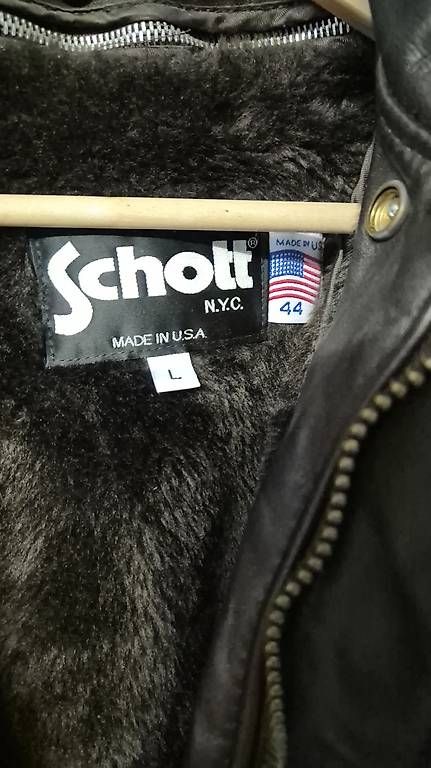 Giacche: Schott Lederjacke Fliegerjacke Grösse L – Usato da Wettingen venduto da osibos78 1