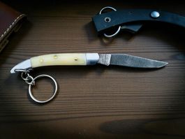 Damast Messer Klappmesser HANDMADE 13cm ODERMATT No. 02 NEU