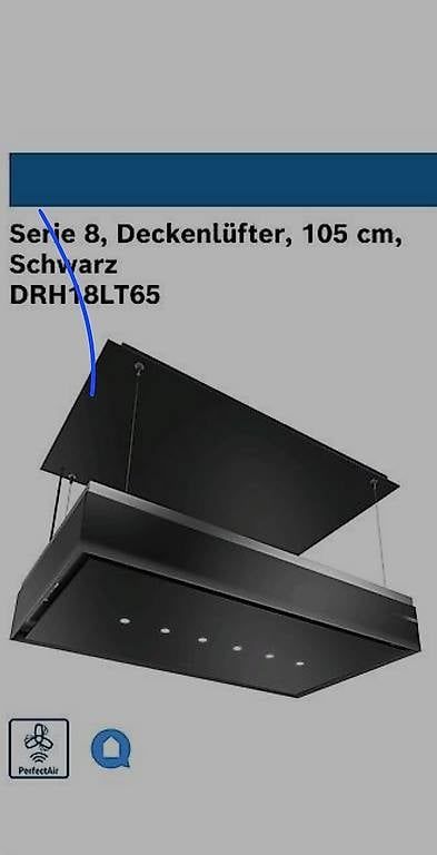 Bosch Hottes de ventilation: Deckenlüfter Serie 8, 105 cm, Schwarz, DRH18LT65 – D'occasion à Schlattingen par Mcmcdeve