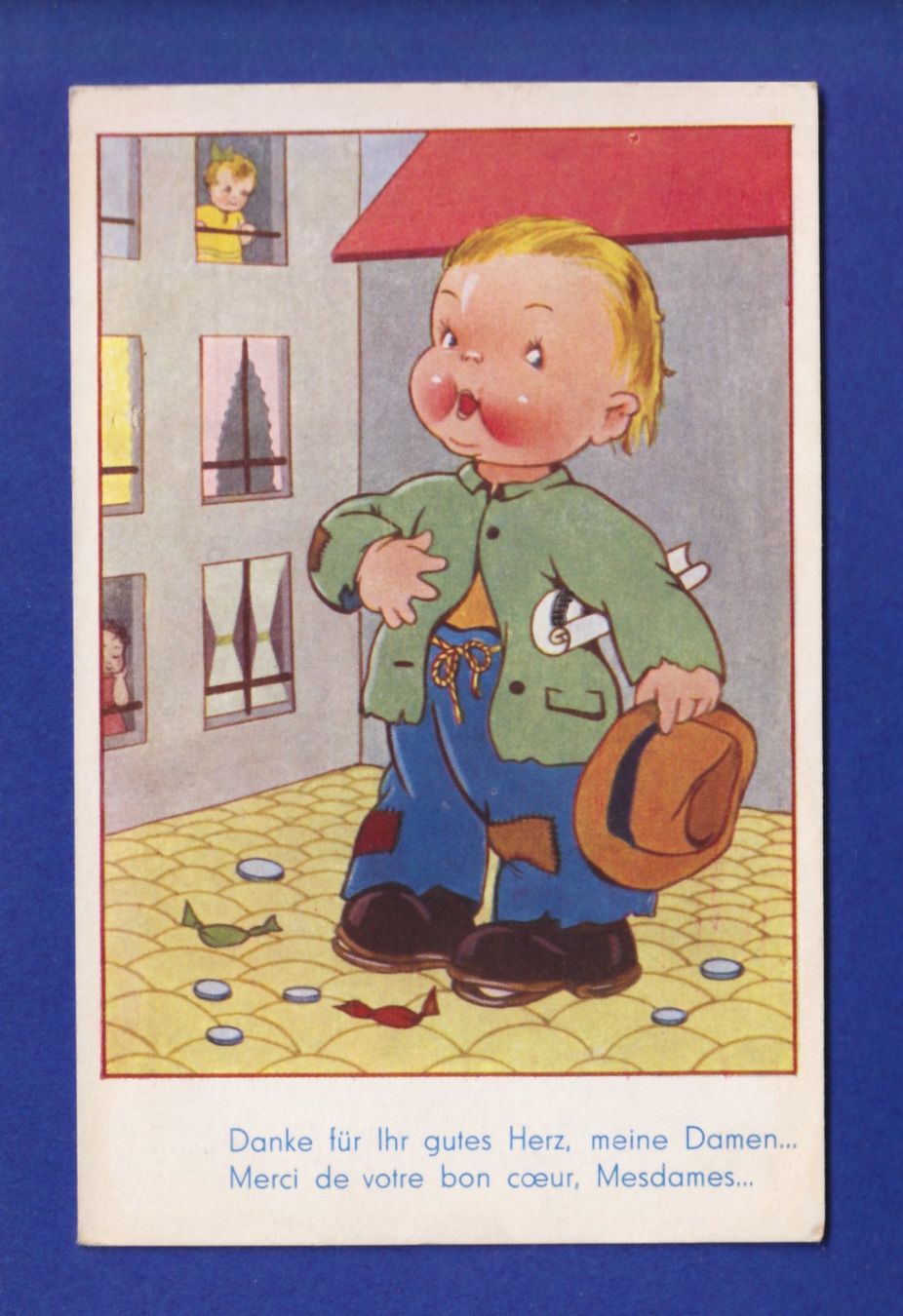 Ansichtskarten: ENFANT - Petit mendiant – Gebraucht aus Pully von nicecards-shop