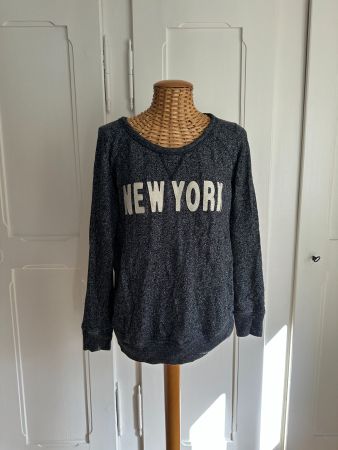 New York Sweatshirt grau meliert - S