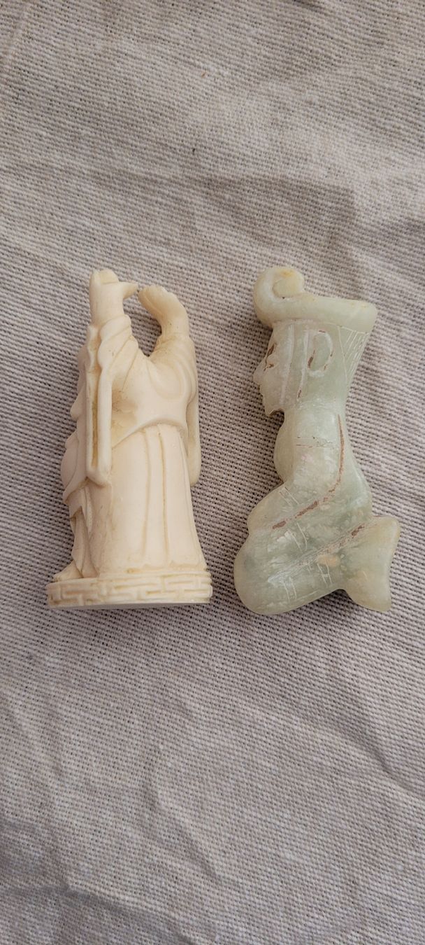 Statuette: 2 Netzuke, figurines asiatiques – Usato da Vevey venduto da lba_dd82 1