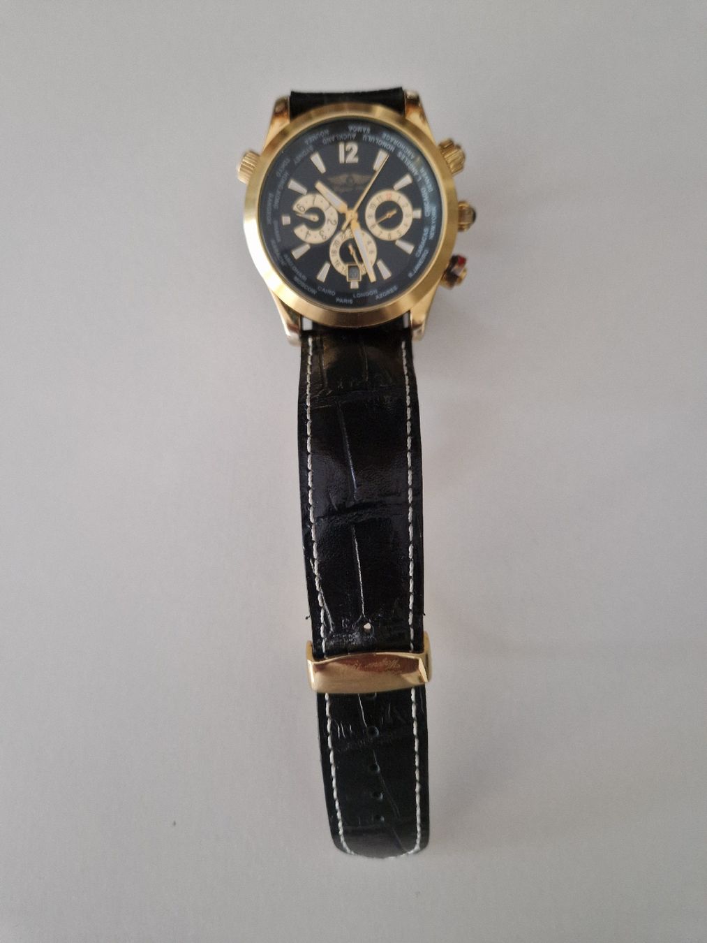 Orologi: Wagner Since 1948 World Timer Chronograph Fliegeruhr – Usato da Bern venduto da Ak1917 1