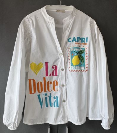 Bluse „Dolce Vita“ – Summer Vibes pur!  Gr. One Size