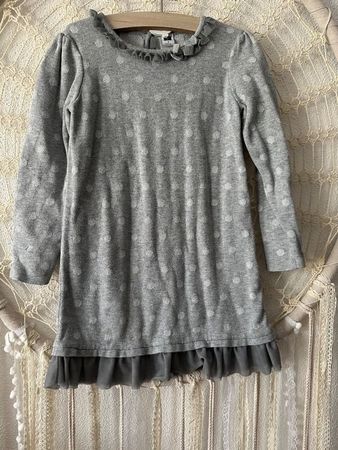 Mädchen Kleid grau Grösse 110 guter Zustand