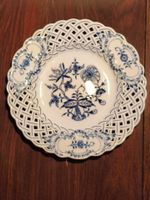 Teller Meissen Zwiebelmuster Kornblume Porzellan blau