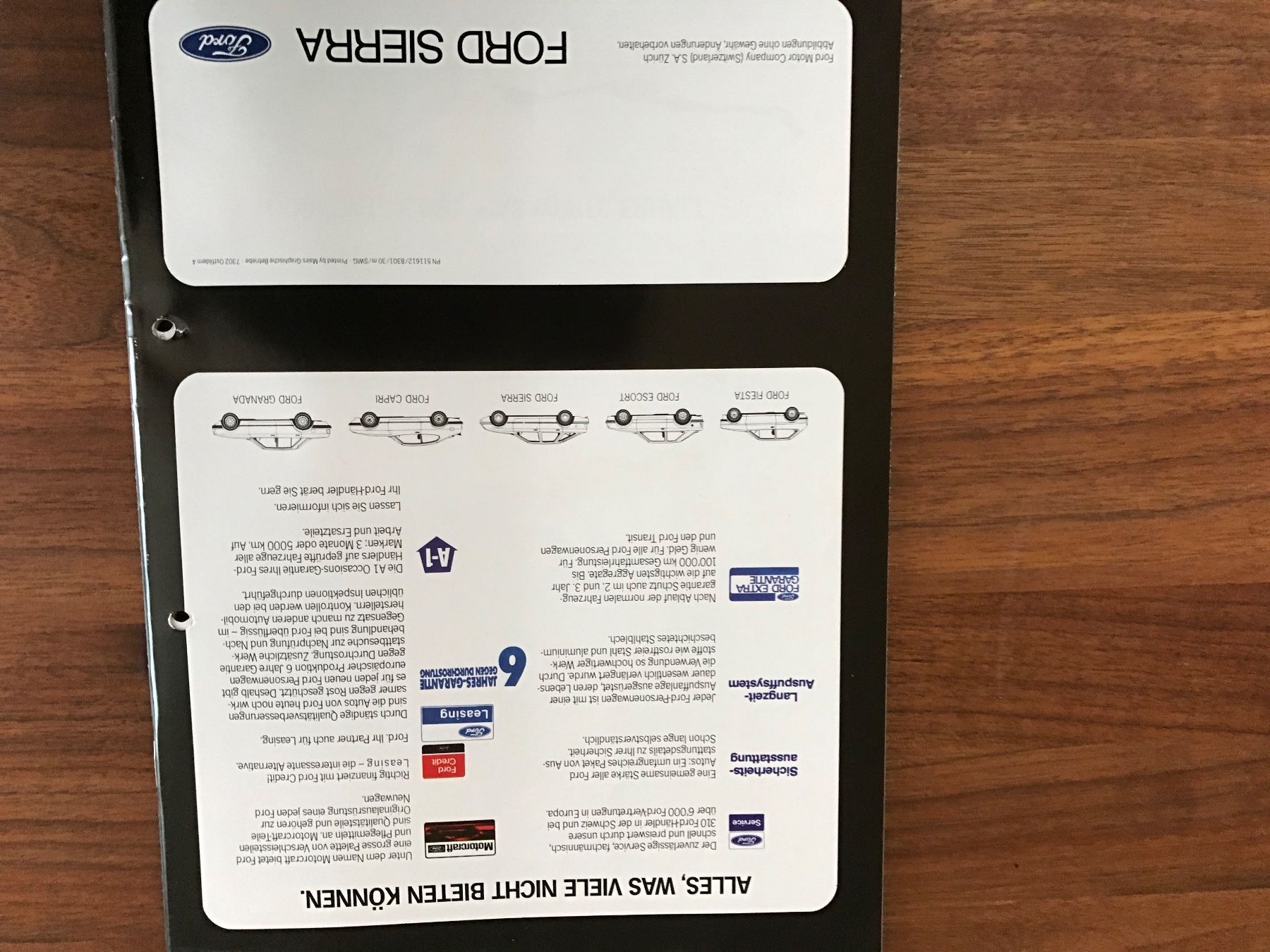 Ford Dokumente: Ford Prospekt – Gebraucht aus Balterswil von Jeko1967 8