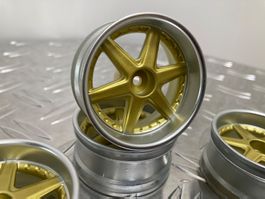 RC Felgensatz 1:10 «Pikes Peak TB gold chrom matt» 26mm NEU!