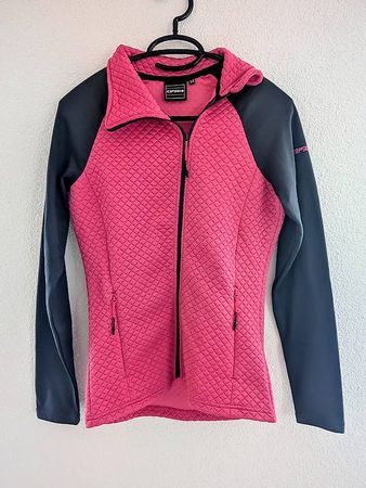 Icepeak Hybrid-Fleecejacke Damen, Gr. 34 Beere/Grau