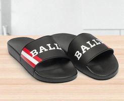 BALLY Sliders black OVP 220 CHF GR.40 / NEU